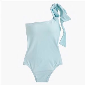 BNWT J.Crew One shoulder bow swimsuit